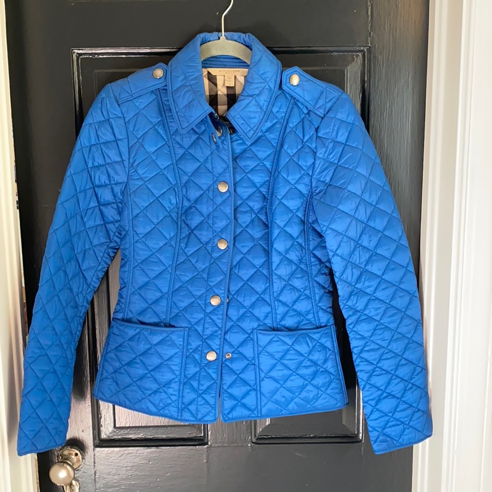 NWOT Burberry Brit quilted jacket. Size XS